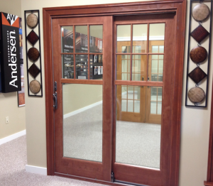 Sample Andersen doors in Paul Henry Showroom