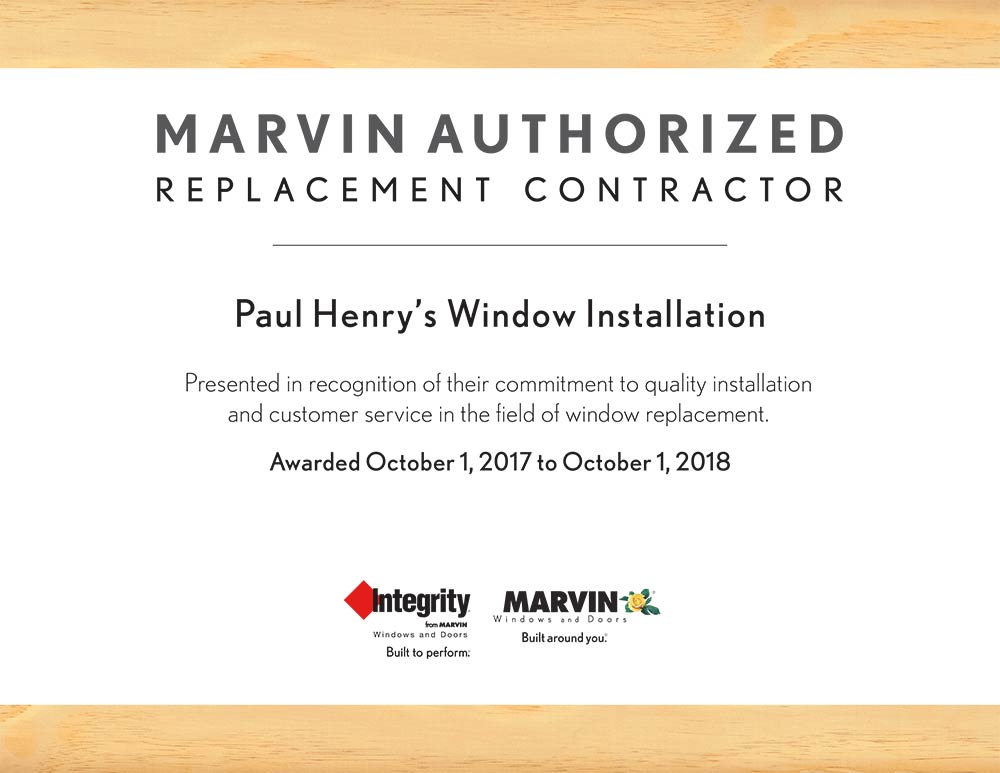 Marvin Authorized Replacement Contractor